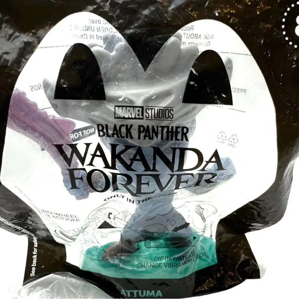 McDonald's Happy Meal Toys Wakanda Forever  Namora, Shuri, &‎ Attuma 2022  NIP